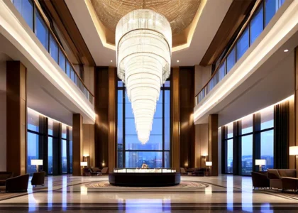 RST Hotel Lobby Reception Multi-Layer Chandelier