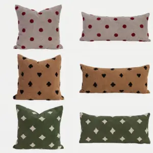 Artisan Multi-Textured Throw Pillow collection featuring 3D geometric relief and wave patterns in square and lumbar sizes.